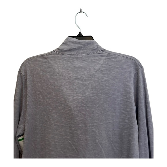 THOMAS Dean GREY 1/4 ZIP SLUB PERFORMANCE KNIT - Picture 8 of 12